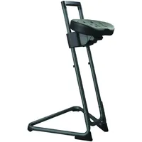 Stier ESD-Stehhilfe mit Stahlgestell Sitzhöhe 600-850 mm PU-Sitz