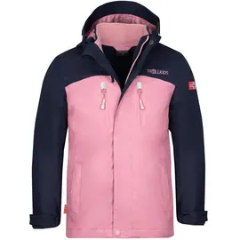 TROLLKIDS Girls Bryggen 3in1 Jacket 164, Navy/Mauve - 164