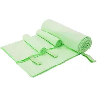 VidaXL Sporthandtuch Set 3 pcs Grün Polyester und Polyamid