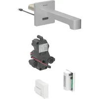 Geberit Brenta Waschtischarmatur, Ausladung 220mm, mit Mischer, Generatorbetrieb, für