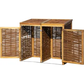 Dobar Mülltonnenbox 125 x 80 cm braun