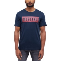 Mustang T-Shirt 'Austin' - Rot,Dunkelblau