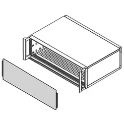 SCHROFF Rackpaneel - Vorderseite - 3U