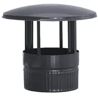 S&M Schornsteinaufsatz Stahl Ø120 mm 900°C schwarz glasiert