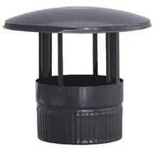 S&M Schornsteinaufsatz Stahl Ø120 mm 900°C schwarz glasiert