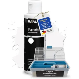 Karl Dahm Fugenfarbe Karl Dahm® Fugenfärber-Komplettset 120 ml - Innen & Außen grau