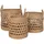 VCM Allzweckkorb Balok 3er Set 36 x 36 x 36 cm schwarz