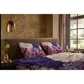 PURE luxury collection Wendebettwäsche "Triade", lila (violett), B/L: 135cm x 200cm, 1 Stk., 1 Stk., Microfaser, B/L: 80cm x 80cm, 2 Stk.