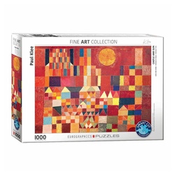 EUROGRAPHICS Puzzle Burg und Sonne von Paul Klee, 1000 Puzzleteile bunt