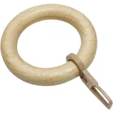 GARDINIA Ringe zu Stilprogramm Lugano, Ø 28 mm, natur, 10-er Pack