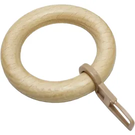 GARDINIA Ringe zu Stilprogramm Lugano, Ø 28 mm, natur, 10-er Pack