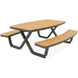 barths Sitzgruppe Buddy, schwarz Kunststoff, Metall
