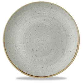 Churchill Flacher Coup Teller 16,6 cm grau 12er Set