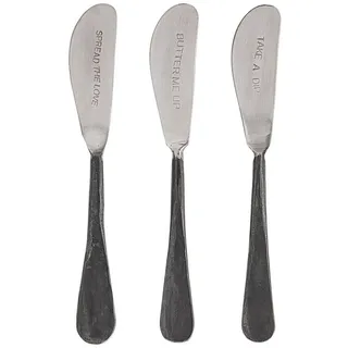 Bloomingville BloomingvilleFabricio Buttermesser, Silber, 3er Set