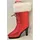 IDENA 10040163 - Nikolausstiefel Lady, Größe 10,5 x 5 x 16 cm, Dekoration, Santa Lady, Weihnachten, Geschenk, Baumschmuck