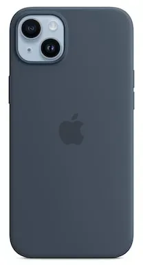 Apple Original iPhone 14 Plus Silikon Case mit MagSafe Sturmblau