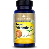 VEGANES Super Vitamin D3 Dr. med. Michalzik - NEUARTIGSTE Vitamin-D-Rezeptur mit Curcuma + Resveratrol + Quercetin - ohne Zusatzstoffe - von BIOTIKON®