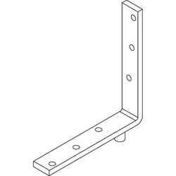 Bodenführungsrolle mit Winkel, Drehpunkt 18mm