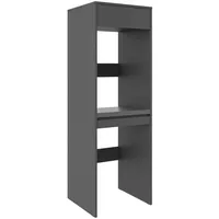 XORA Waschmaschinenschrank, Anthrazit, Holzwerkstoff, 67.5x210x67.5 cm, erweiterbar, umfangreiches Zubehör