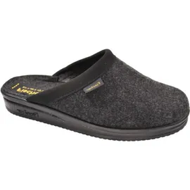 Fischer Markenschuh Pantoffeln Schwarz/Grau 44