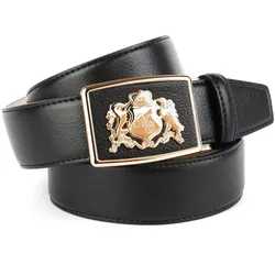 Ledergürtel ANTHONI CROWN, Damen, Gr. 95, schwarz, Leder, unifarben, Gürtel, mit goldfarbenem Anthoni Crown Wappen, zeitlos