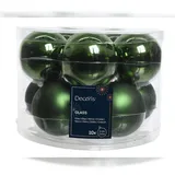 Kaemingk Weihnachtsbaumkugeln dunkelgrün