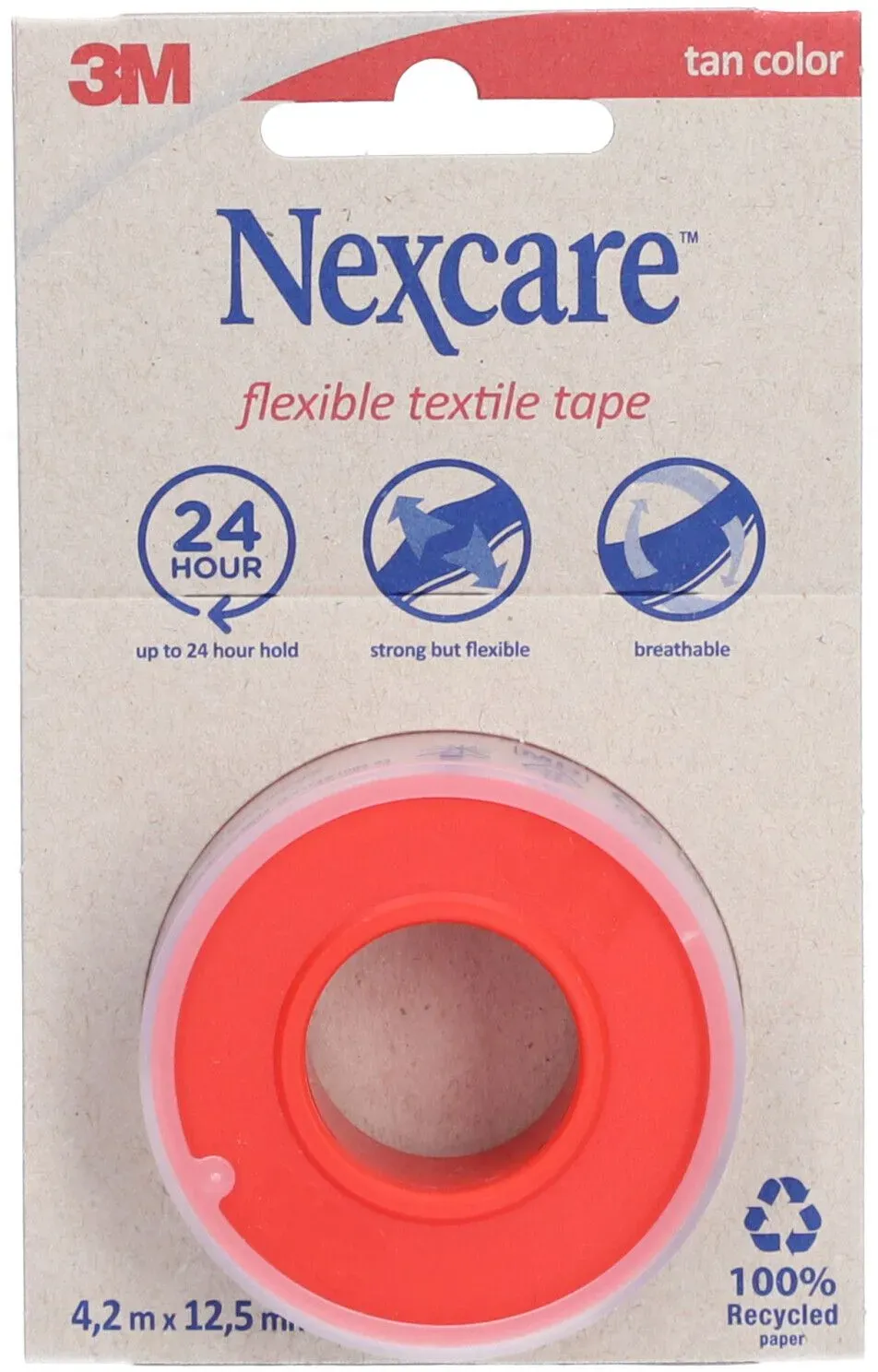 NexcareTM Flexibles Textilband 4,2 m x 12,5 mm