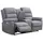 vente-unique Relaxsofa elektrisch 2-Sitzer - Stoff - Anthrazit - NEVERS