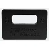 FORCE FITNESS Hantelscheiben aus Gusseisen für Rucking Rucksack, Wandern, Cardio, Heim-Fitnessgeräte, Fitness-Trainingsplatten zum Rucken, Krafttraining Hantelscheiben 5kg