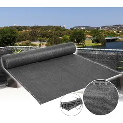 Zaunblende – Sichtschutz 150 g/m2, wetterfest, Windschutz für Gartenzaun, mit Kabelbindern