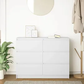 vidaXL Sideboard 100 x 76 x 35 cm Weiß