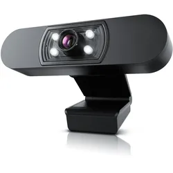 Aplic Webcam - 1920x1080P @ 30 Hz - 4 Hilfslichter / Szenelicht- 5P Linse - Mikrofon - automatischer Weißabgleich - Low-Light-Korrektur