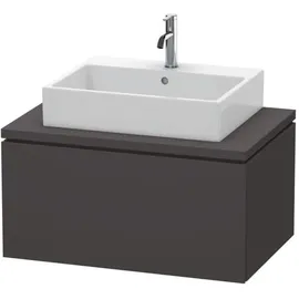 Duravit L-Cube Waschtisch-Unterschrank LC581208080 82 x 54,7 cm, graphit supermatt, für Konsole, 1Auszug
