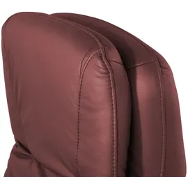 Hukla Relaxsessel Tobias Leder 75 x 102 x 88 cm Rot mit Relax-Funktion