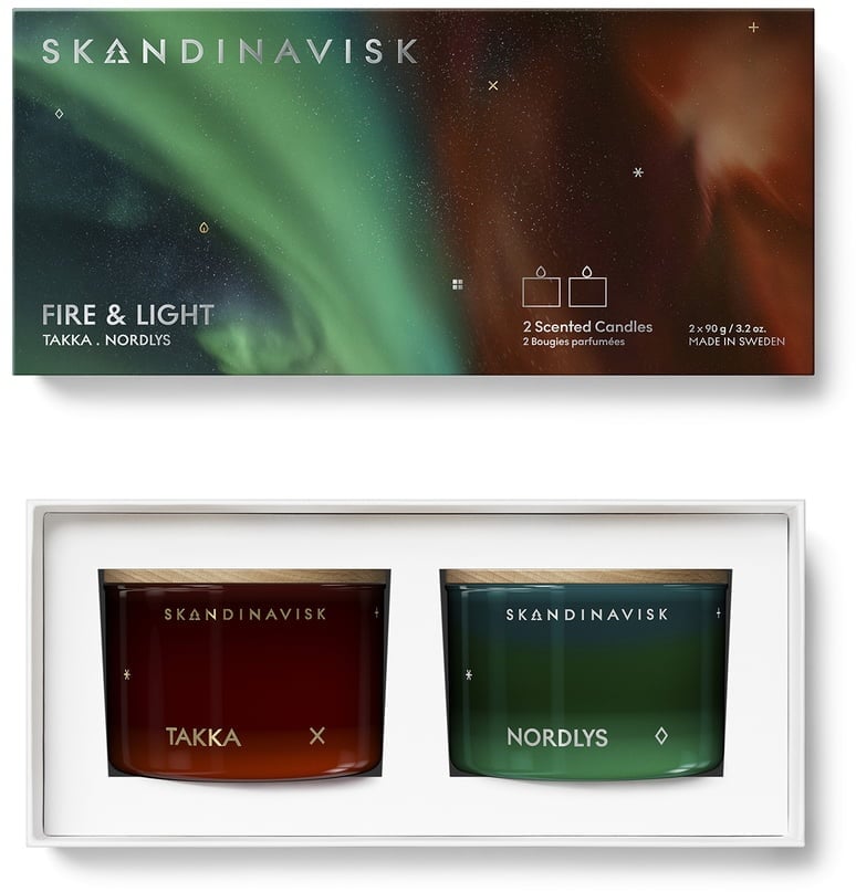 Skandinavisk - Kerzenset Mini, Fire & Light (2er-Set)