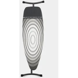 Brabantia Bügeltisch D 135x45 cm mit hitzebeständiger Parkzone Titan Oval (345647)