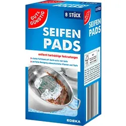 GUT&GÜNSTIG Seifen Pads Stahlwolle, 8 St.