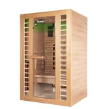 HOME DELUXE Infrarotkabine REDSUN DELUXE M, BxTxH: 120,00 x 105,00 x 190,00 cm, Vollspektrumstrahler und Karbon-Flächenstrahler – Holz: Hemlocktanne