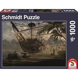Schmidt Spiele Puzzle 1000 Teile Schmidt Spiele Puzzle Schiff vor Anker 58183, 1000 Puzzleteile