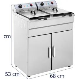 Royal Catering - 2 x 16 l Starkstrom 6000W Doppel