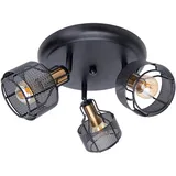 NÄVE Foro 3-flg. schwarz-gold Metall