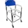 Mobiclinic Toilettenstuhl Manzanares Aluminium mit gepolsterten Armlehnen blau/weiß
