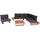 Mendler HWC-H54 Lounge-Set Sofa braun/dunkelgrau