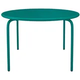 vente-unique MIRMANDE Gartentisch Ø 110 x 74 cm Blau