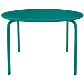 vente-unique MIRMANDE Gartentisch Ø 110 x 74 cm Blau