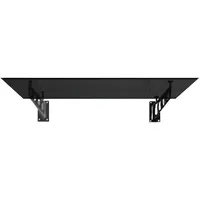 Glaszentrum Hagen S 180x90 cm Glasvordach inkl. Halter Ral7016
