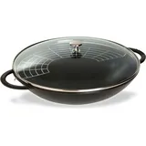 Staub Wok Specialities Ø 37 cm Gusseisen Schwarz