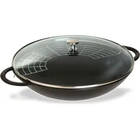 Staub Wok Specialities Ø 37 cm Gusseisen Schwarz