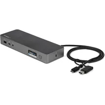 Startech StarTech.com Universale Laptop Dockingstation Hybrid USB-C & USB-A Dock, Dual 4K DP/HDMI, 60W, Mac/Windows/Chrome