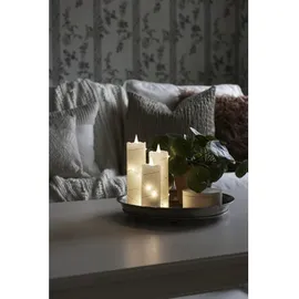 Konstsmide LED Echtwachskerze 18 cm weiß